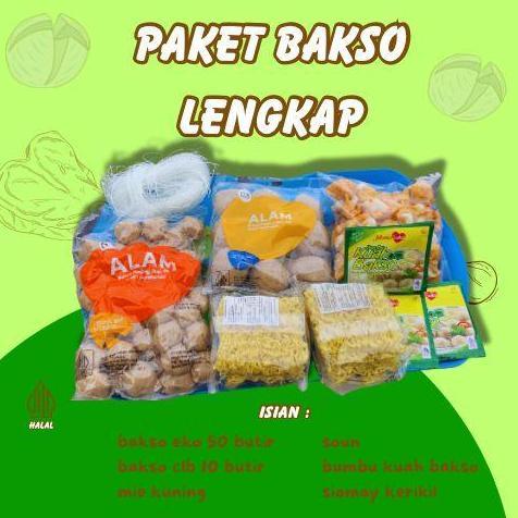 Paket Baso Lengkap baso isi 50+10 isi mie isi kuah isi siomay Food Frozen Makanan
