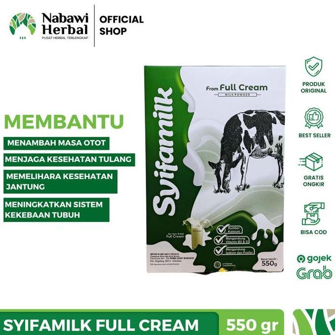 Alami- Syifamilk - Susu Bubuk Penggemuk Badan Full Cream Vanilla 550Gr
