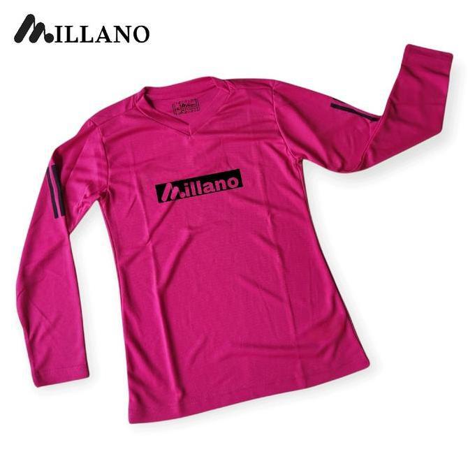 Golbye- Baju Olahraga Wanita Millano 003 Lengan Panjang Dry-Fit Running Gym Fittnes - Sport, Jersey 