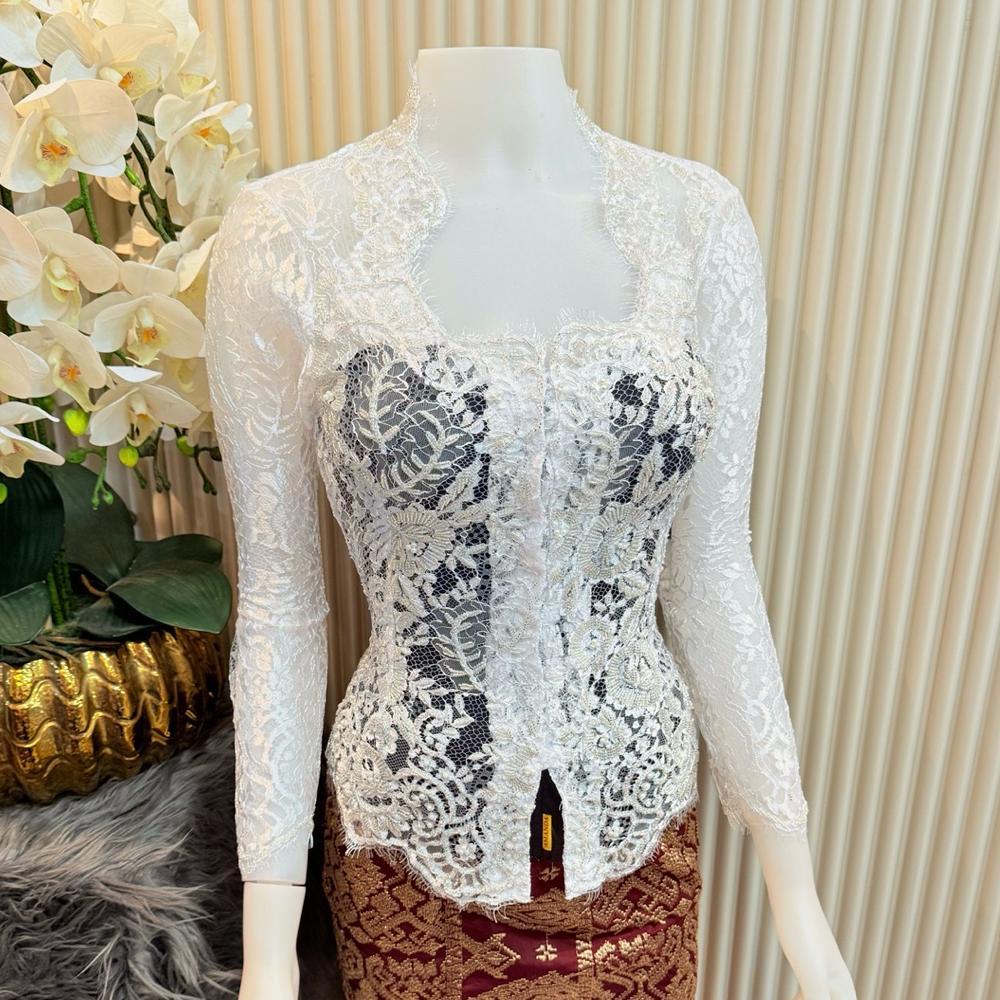 FREE ONGKIR KEBAYA PAYET METALIC AYUMI BUNGA-BUNGA S-XL