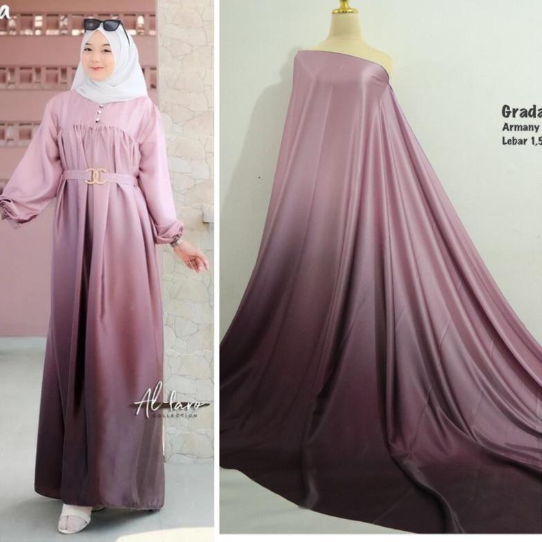 Saless Kain Gradasi Warna | Kain Polos Gradasi | Kain Campur Warna | Kain Bridesmaid | Kain Mewah