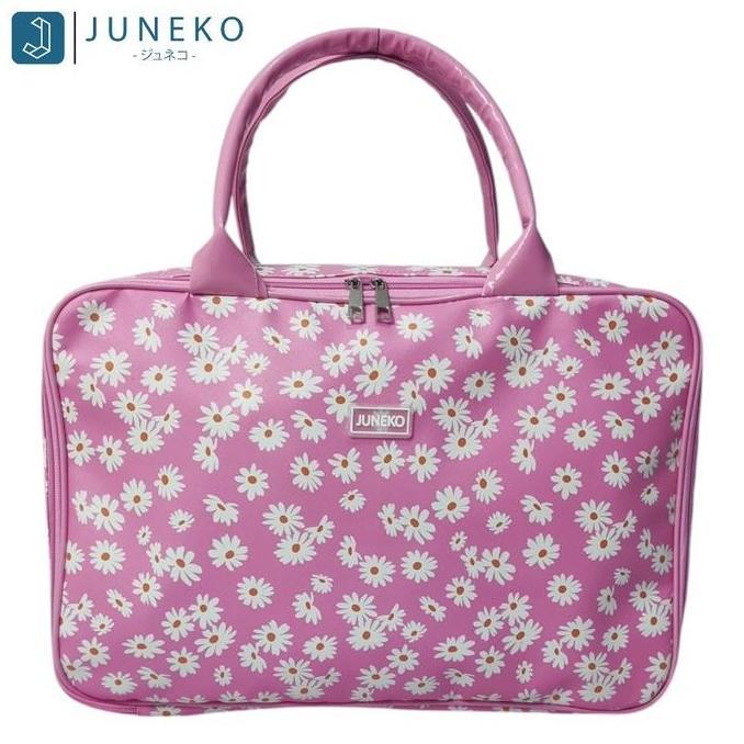 Lansungkirim- Juneko Koper Motif Medium - Tas Koper Motif Tas Pakaian Travel Wanita Mudik Ukuran Sed