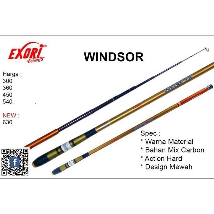joran pancing exori windsor 300 360 450 540 630 cm tegek carbon hard