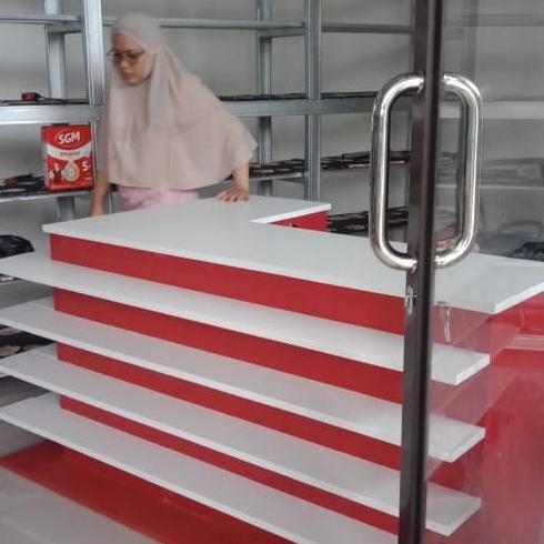 Murah Meja Kasir Minimarket L Minimalis