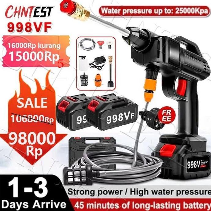 150Bar Alat Cuci Mesin Mini Portable semprotancuci motor alat pencuci jet cleaner