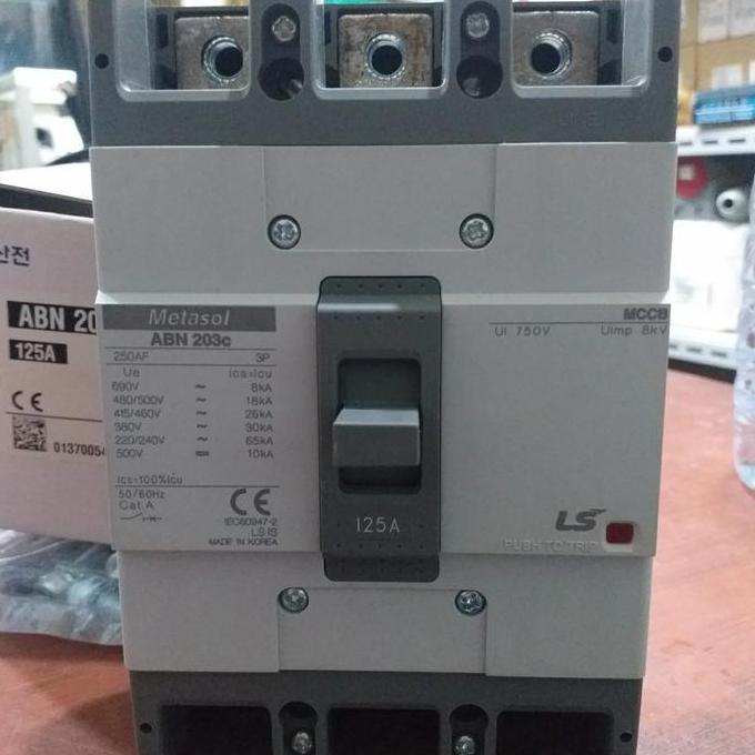 Mccb 3phase 125A LS type ABN 203C 125A