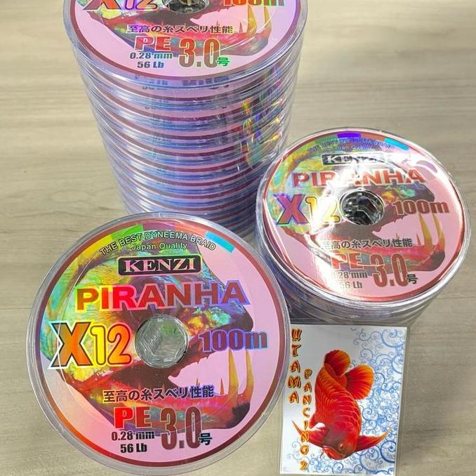 Alat Pancing Senar Pe Kenzi Piranha X12