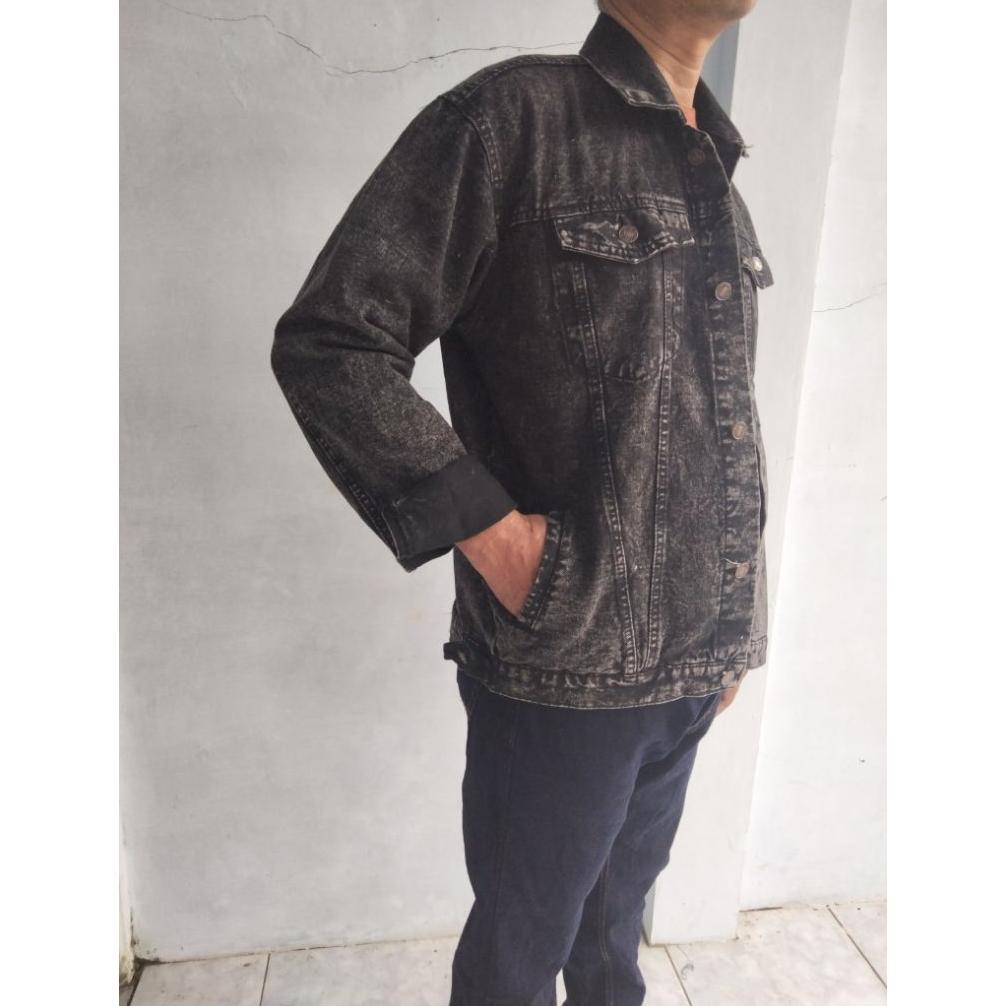 BestPromo Jacket Snow - Jaket Jeans Pria - Jaket Jeans Denim - Jaket Jeans Wanita - Jaket Sandwash -