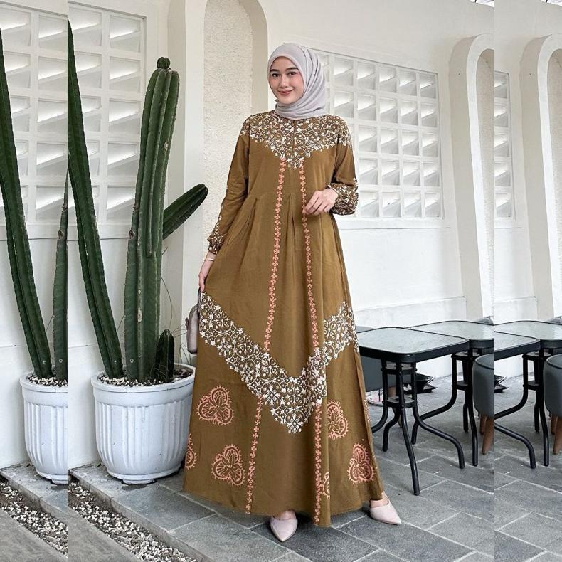 CUCI GUDANG GAMIS TWILL | GAMIS TWILL ORI PEKALONGAN | GAMIS CAP RAYON PREMIUM CANDI MEKAR | GAMIS T