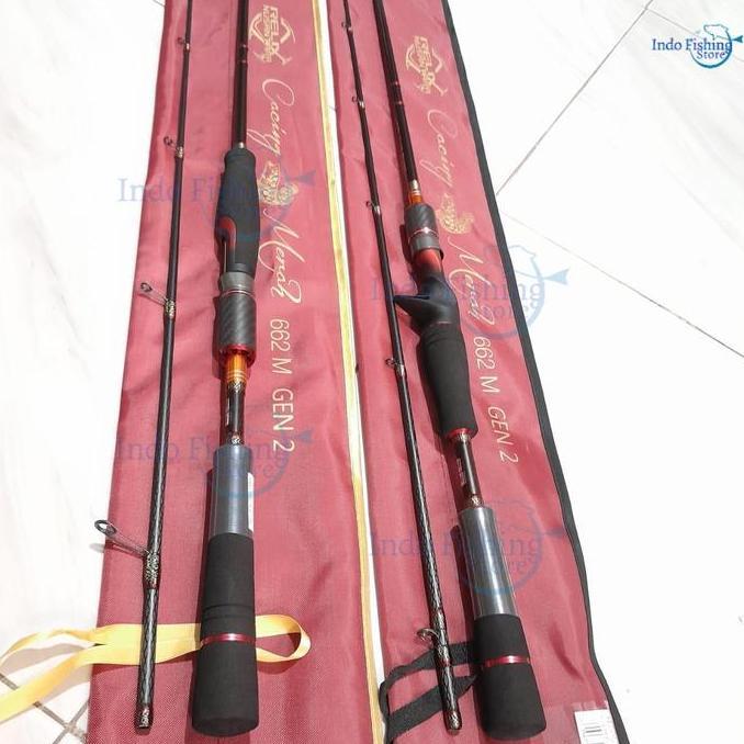 ROD Joran Cacing Merah 662M GEN 2 8-17lb BC/SP Relix Nusantara Free Packing pipa / Lure Reel Lure Re