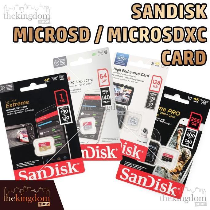 CARMANELO Sandisk Extreme Pro High Endurace MicroSD MicroSDXC Card V30 U3 Class 10 100 140 150 200MB