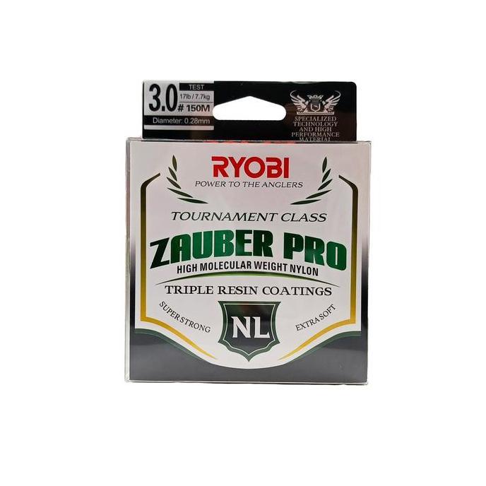 Ryobi Fishing Line Zauber Pro 150M Super Strong Extra Soft Senar Pancing Nylon