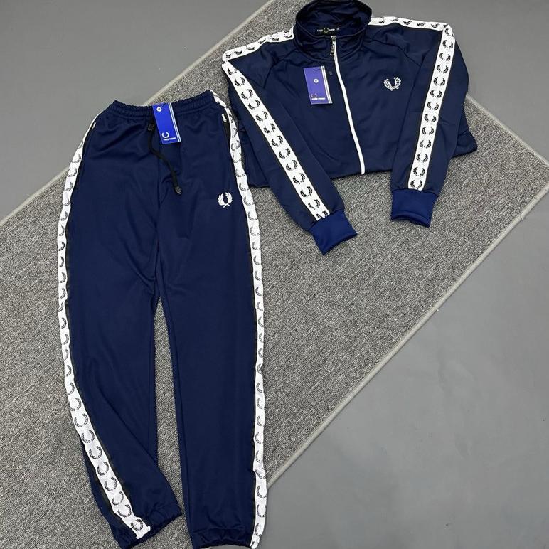 Diskont Set Pakaian Tracktop Dan Track Pant Fp Navy Setelan Jaket Dan Celana Panjang Pria Wanita Cas