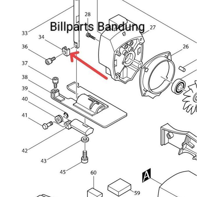 $$$$] penjepit mata 4300 BV Makita 4300BV gergaji jig saw jigsaw