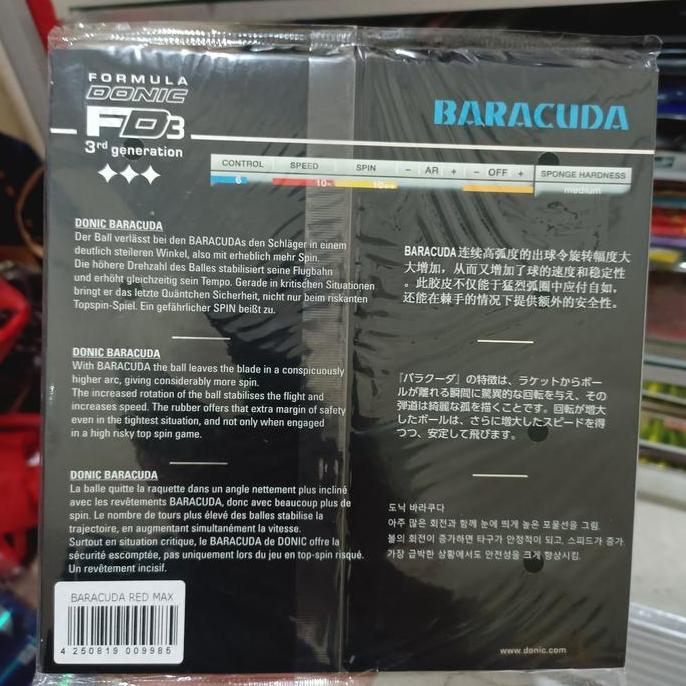 KARET TENIS MEJA DONIC BARACUDA ORIGINAL