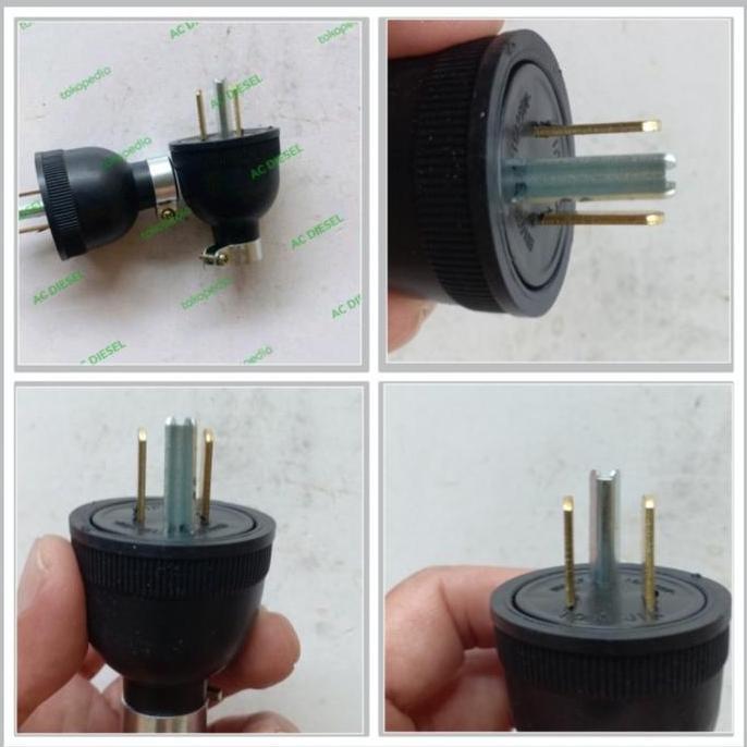 *:*:*:*:*] Steker genset Honda Yamaha Robin kaki 3 model tegak lurus
