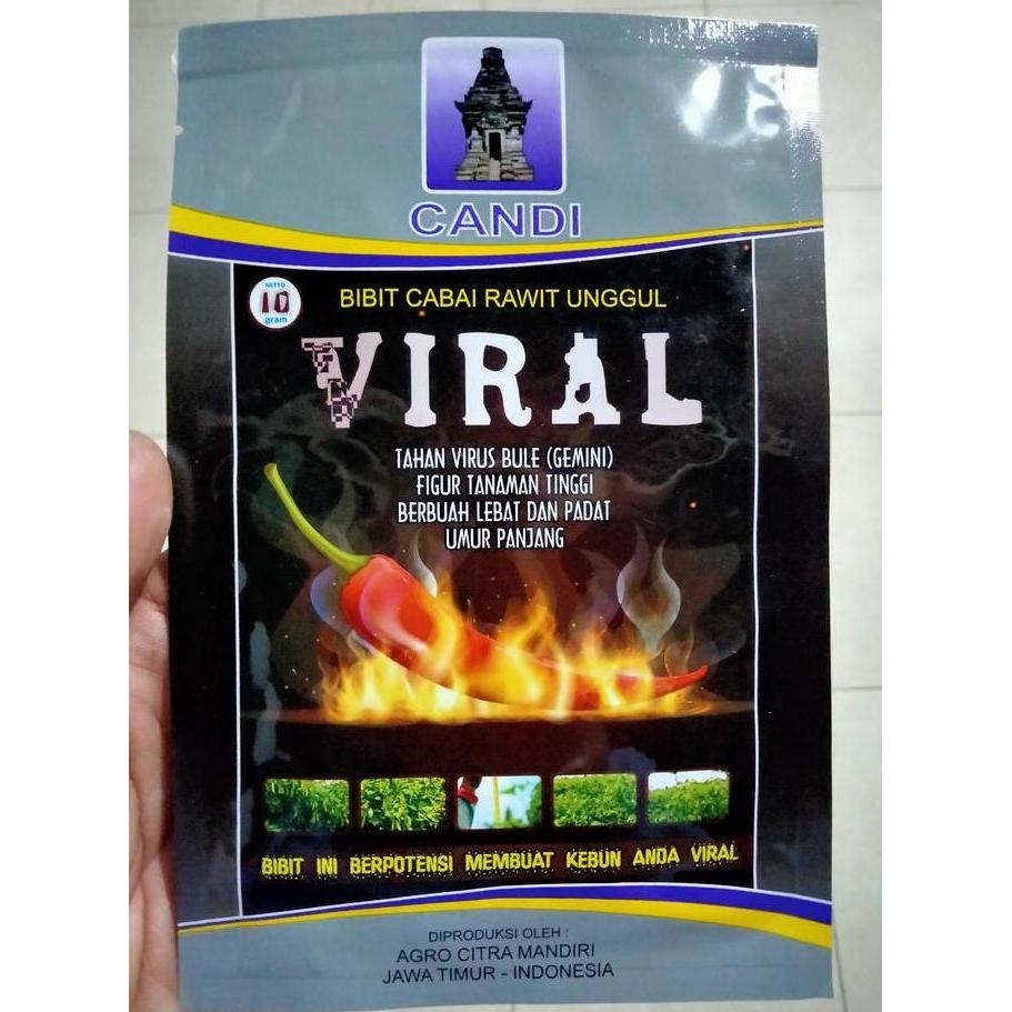 PROMO Benih Cabe Rawit VIRAL 10 Gram - Bibit Cabe VIRAL -  Cabai CRM Viral Kaliber Ori212 ORI 212