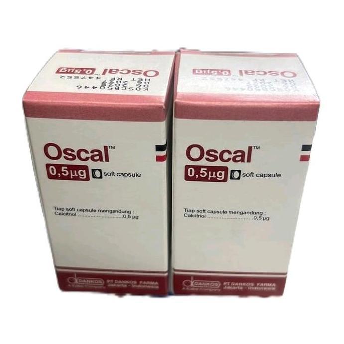 Oscal 0.5 mg 1 Botol Isi 30 Kapsul Soft Capsule Pelancar