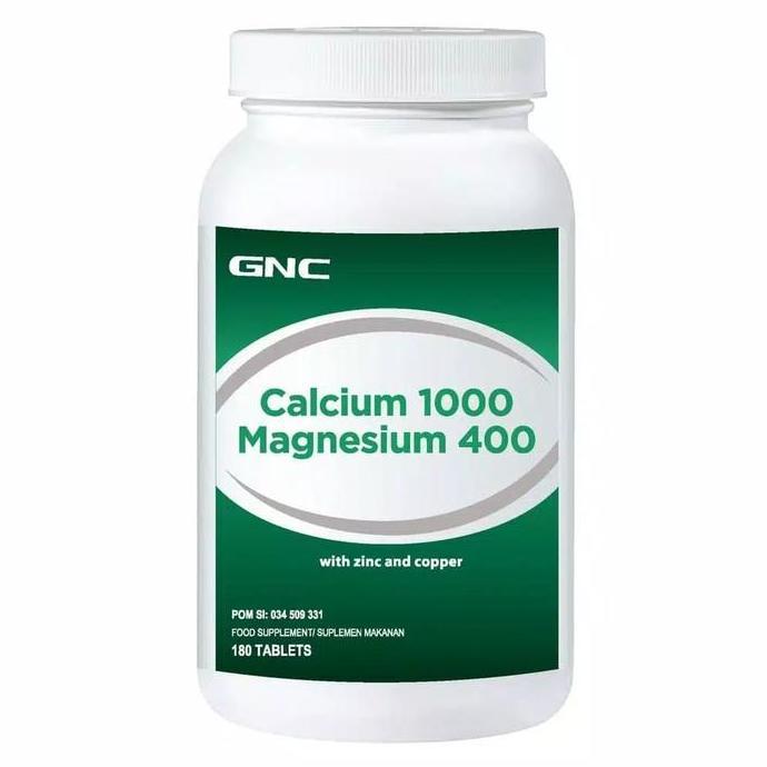 GNC calcium 1000 magnesium 400 (180)