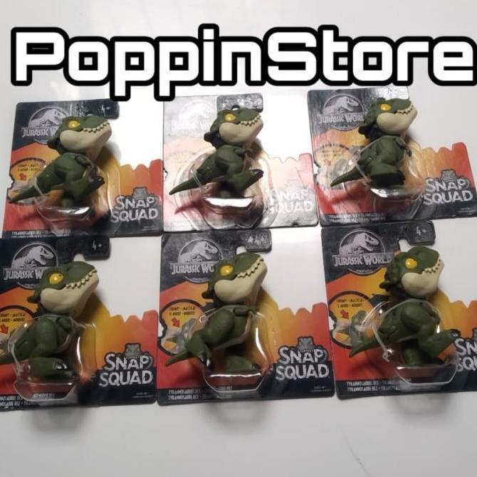 Good- Jurassic World Snap Squad Tyrannosaurus T-Rex Hijau Dino Rare