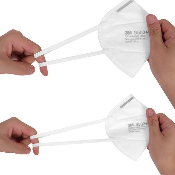 Newsand- Masker 3M 9502+ Kn95 N95 Headloop Hijab Bag 50 Pcs