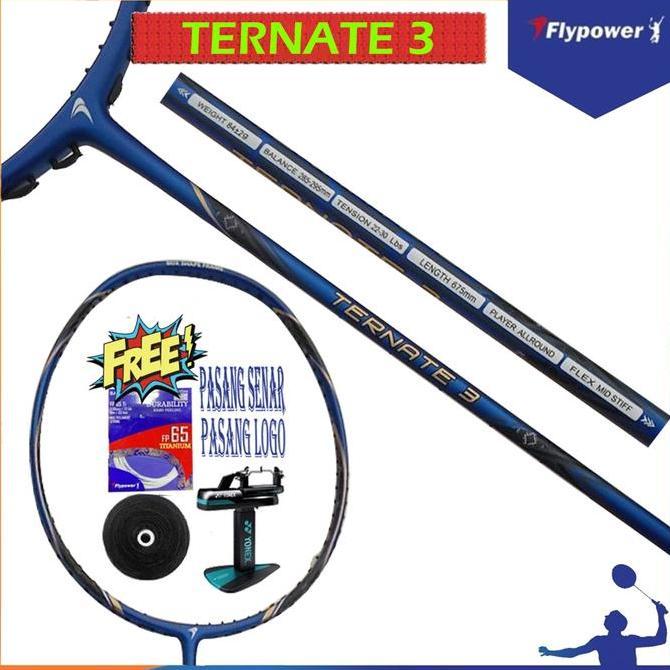 Promo FLYPOWER TERNATE 3 RAKET BADMINTON ORIGINAL Diskon