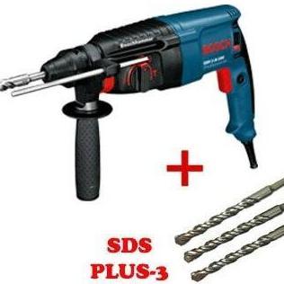BEBAS ONGKIR - Bor 3 fungsi BOSCH GBH 2-26 DRE Rotary Hammer + Demolition