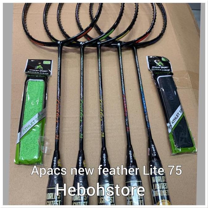 Promo Raket badminton APACS NEW FEATHER LITE 75 ORIGINAL 100% Diskon