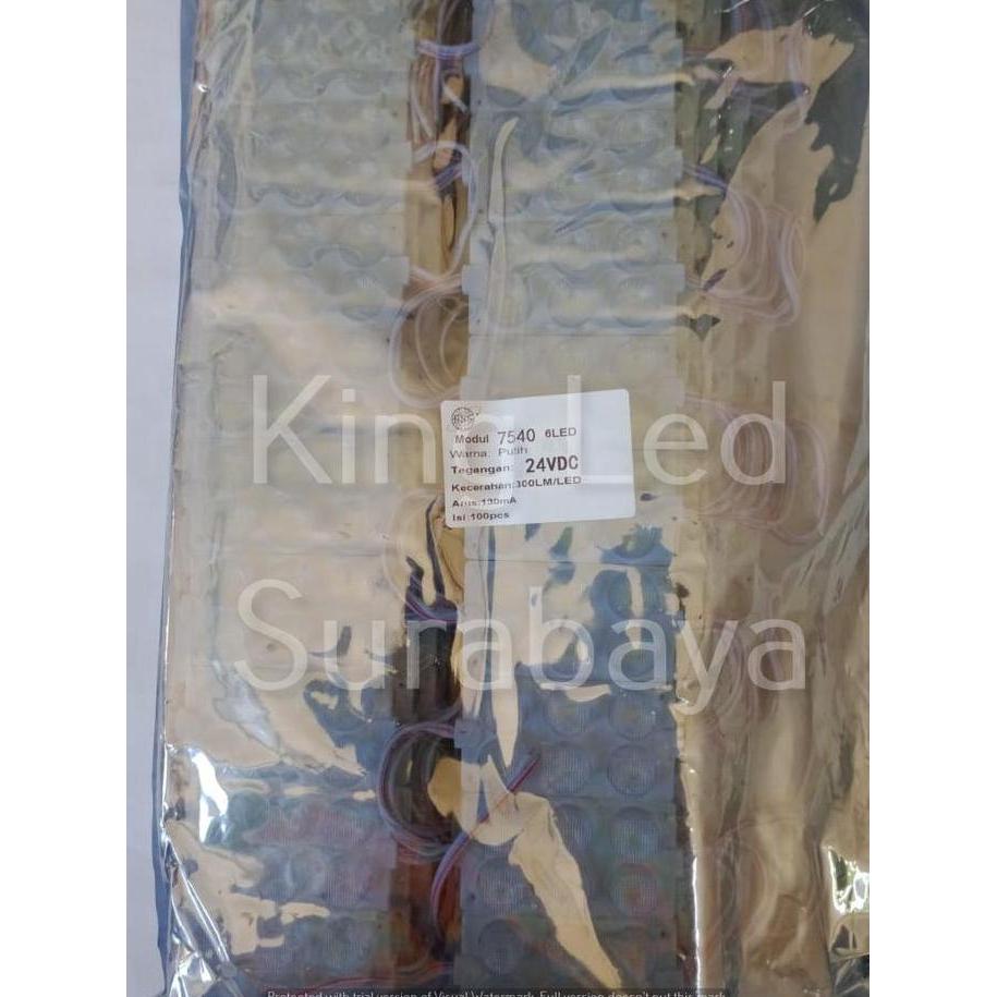 LED Modul 3030 Putih 24V 6W Mata Besar 6LED 6 Watt SMD 7540 Jumbo