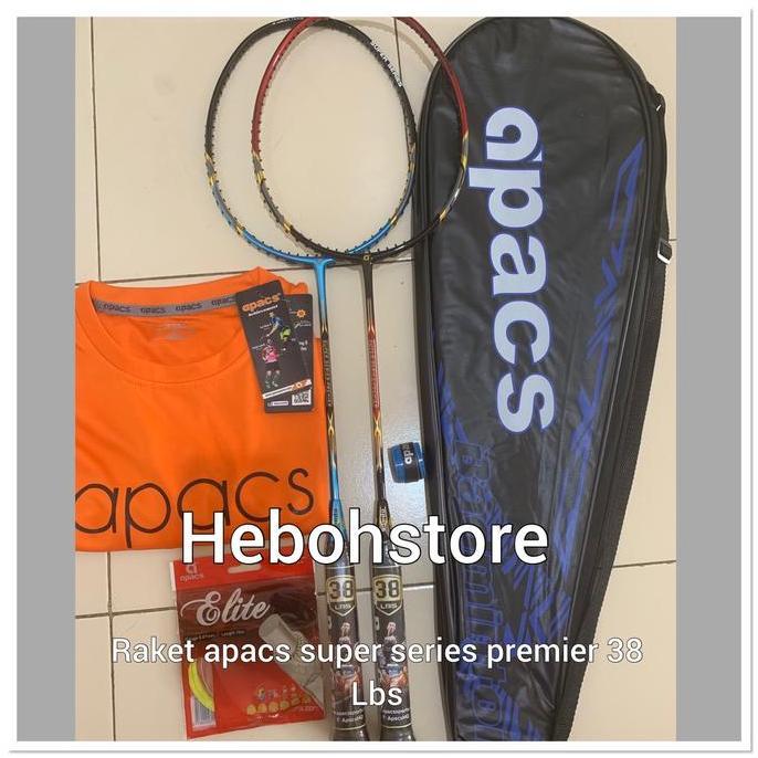 Promo Raket Badminton APACS SUPER SERIES PREMIER FREE TAS+GRIP+SENAR+KAOS Diskon