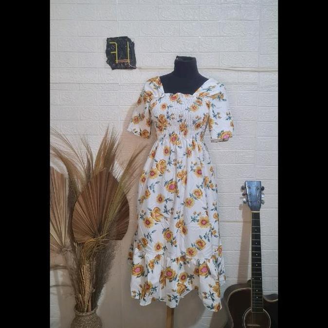 Awet Dress Wanita Mid Dress Kekinian