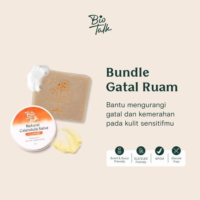 Bytwoi- Biotalk Bundle Gatal Dan Ruam | Salep Sabun Kulit Gatal Alergi Bagus Untuk Kulit Iritasi Rua