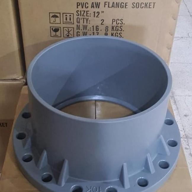 Flange 12" inch PVC AW Merk CM Taiwan JIS 10K dim