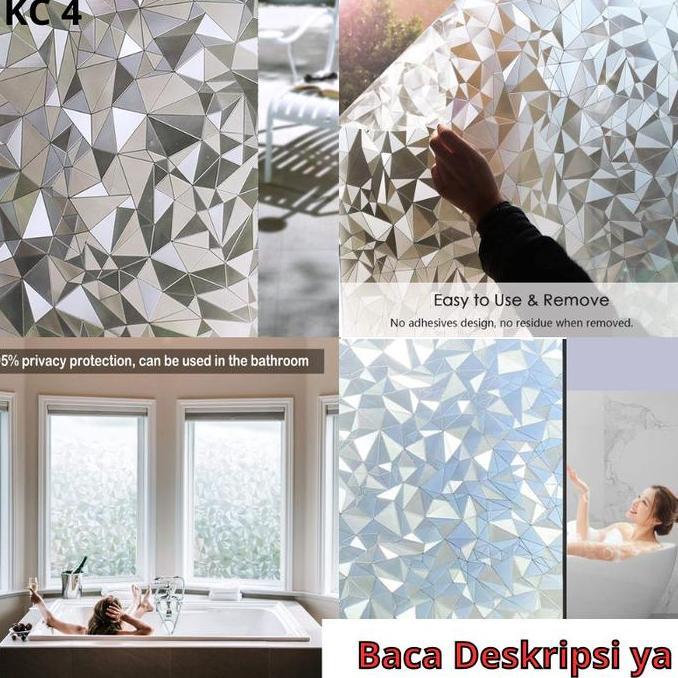 Slowby- Sunblast Sunblas Sanblast Sanblas Stiker Sticker Kaca Premium Lebar 60Cm X 5Meter Motif 3D H