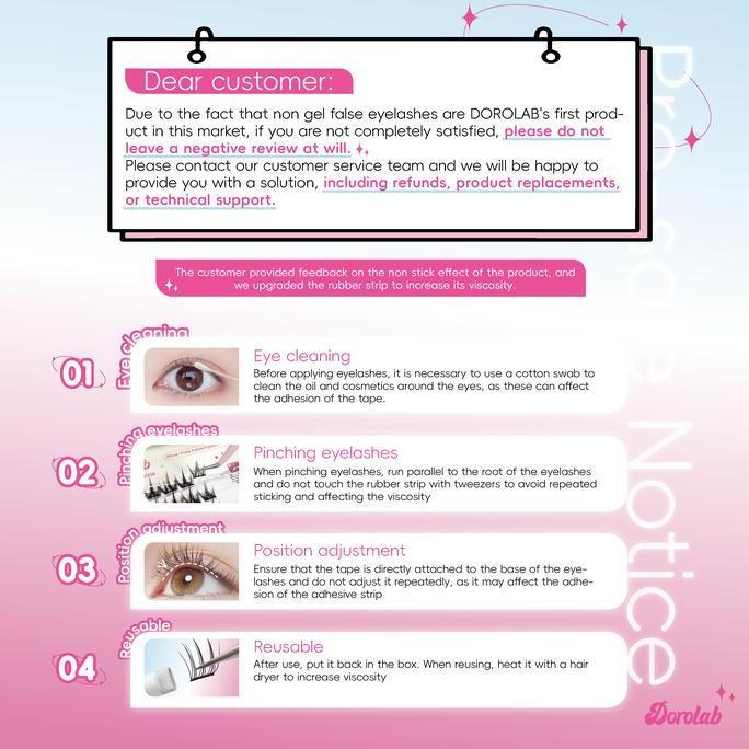 Cod,Bisa- Dorolab Wonderland Series TinmanBulu Mata Palsu Pemula Bebas Lem Tidak Perlu Menggunakan L