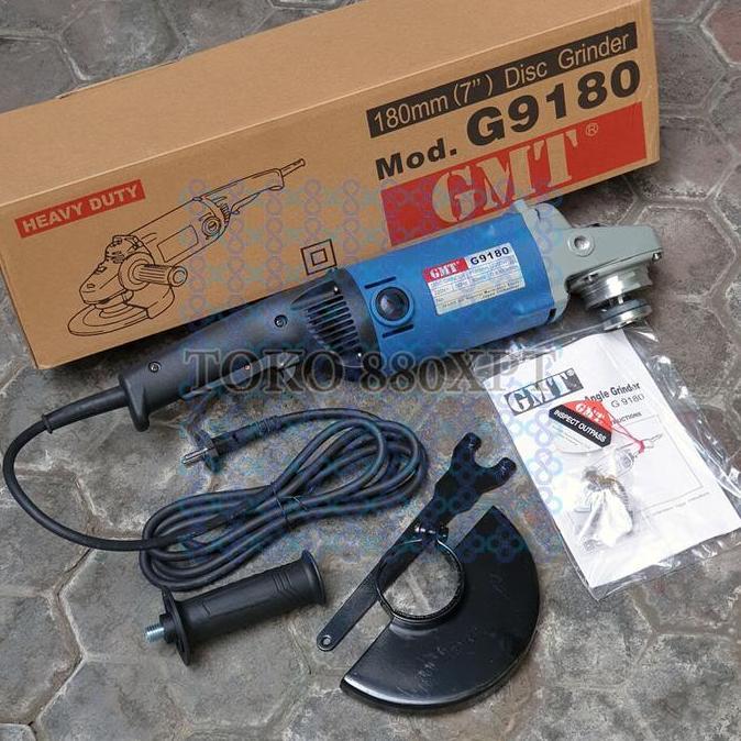TERBARU - GMT G9180 7" 180mm 180 mm Angle Grinder Mesin Gerinda Tangan Besar