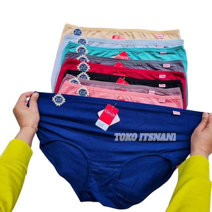 Cd Sorex 1229 Katun Maxi 3-6 Pcs | Celana Dalam Wanita Dewasa Sorek Pinggang Tinggi