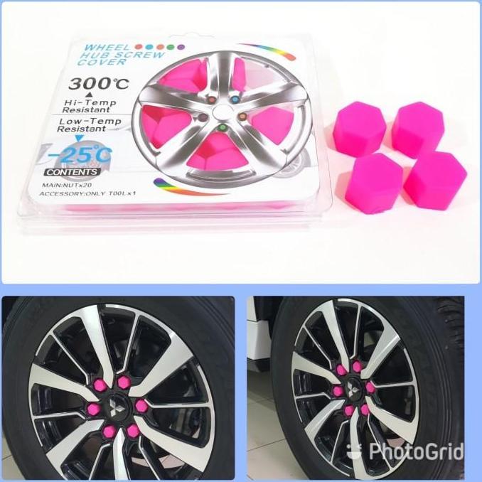 DV122 >> Tutup Baut Roda 21mm Cover Baut Velg Mobil Silicon Wheel Cover