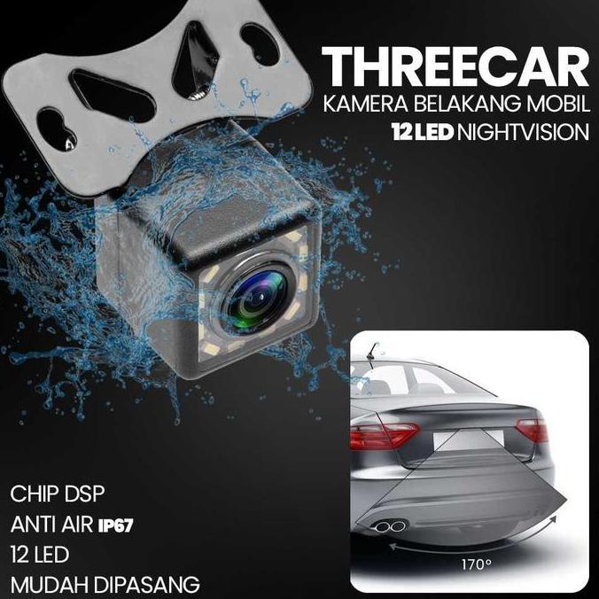 DS284 - Camera Mundur Mobil Night Vision 8 Led Universal S861