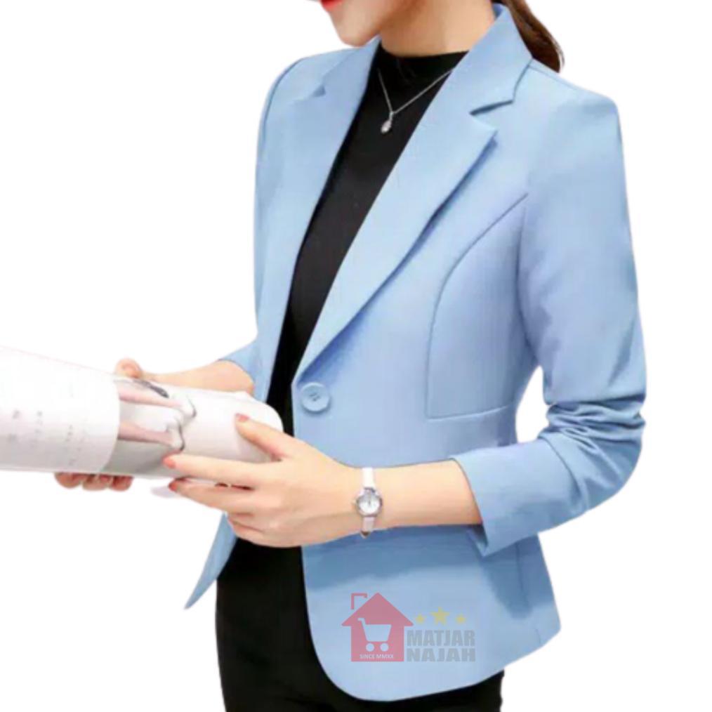 CUCI GUDANG Blazer Wanita Putih - Jas Wanita - Jas Formal Wanita - Jas Kantor - Blazer Outer Wanita 