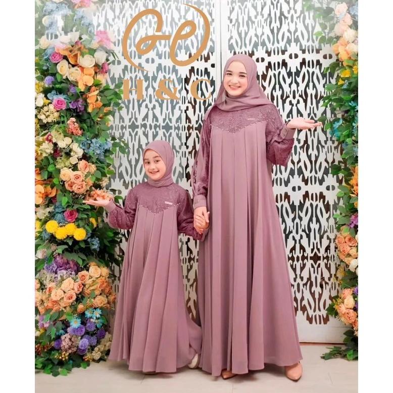 ORIGINAL GAMIS SLAVINA COUPLE MAXY BAHAN CRINGKEL AIRFLOW// DRESS ANITA IBU & ANAK  TERBARU
