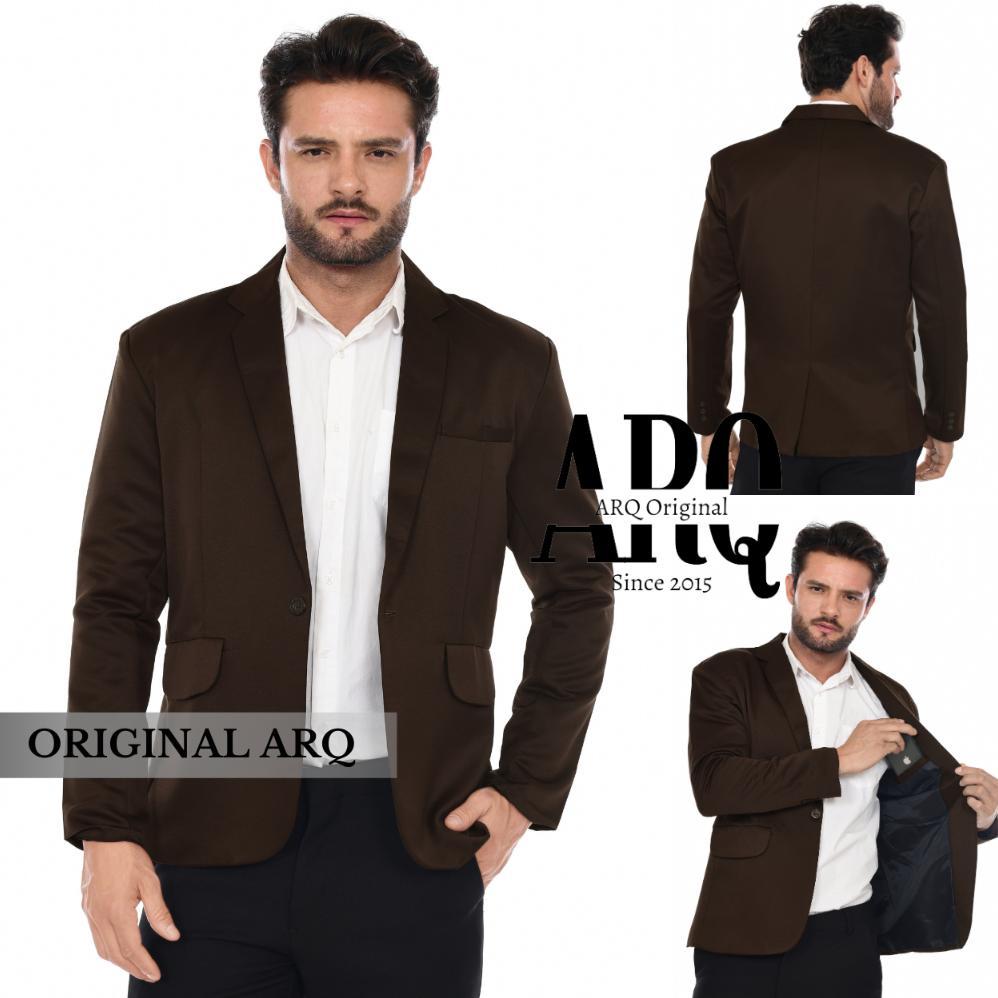 sale JAS BLAZER PRIA SLIMFIT JAS BLAZER PRIA WARNA MOCCA JAS NIKAHAN JAS BLAZER COKLAT TUA