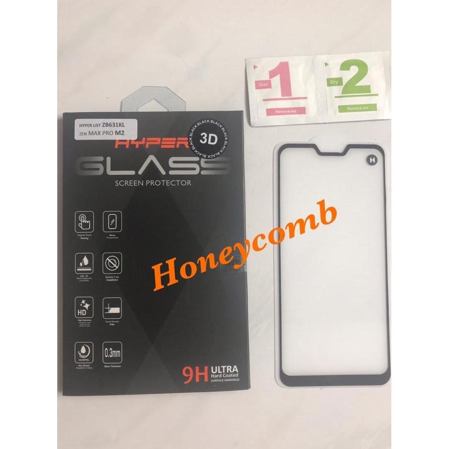 Tempered Glass Hyper 3D Full Cover Asus Zenfone Max Pro M2 (ZB631KL)
