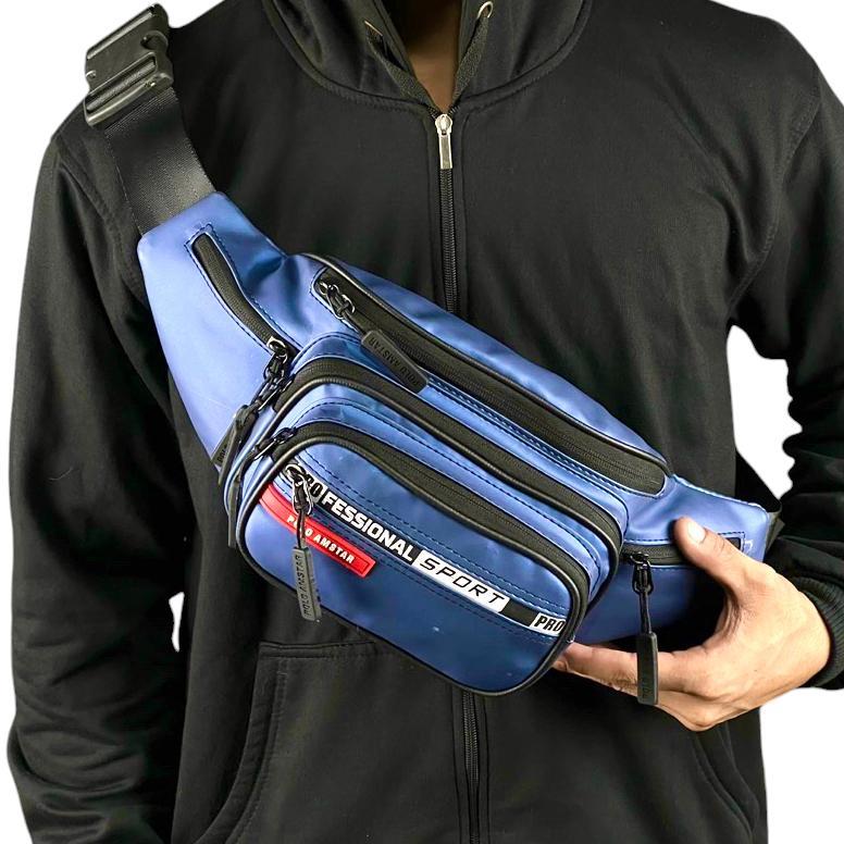 ORIGINAL Tas Selempang  Pria Wanita Tas Bahu Waistbag 7 Ruang POLO AMSTAR