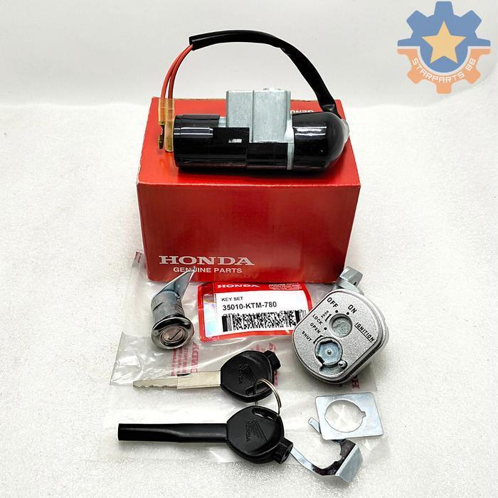 Kunci Kontak Set 35010-Ktm-850 Motor Honda Supra X 125 Karbu Kualitas Orisinil Ahm Asli Konci Key Se