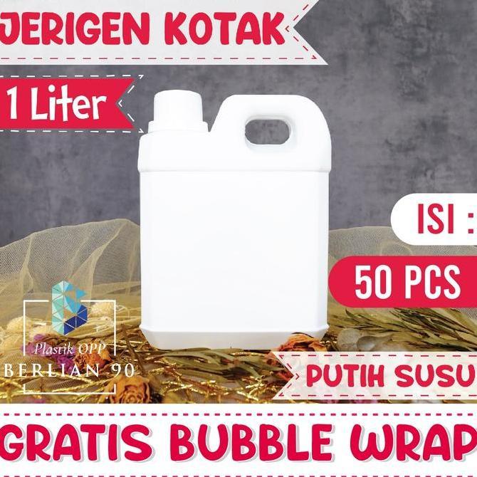 Barunih- Jerigen 1 Liter / Botol Plastik 1 Lt / Jerigen Kotak 1000 Ml