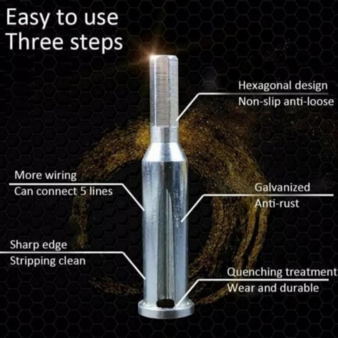 Supertool- Alat Penyambung Lilit Kabel Listrik Drill Conector Pemutar Kabel Kawat