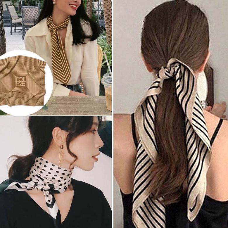 segi empat hijab Syal sutra wanita musim semi dan musim gugur dekorasi syal/wanita syal sutra/syal l