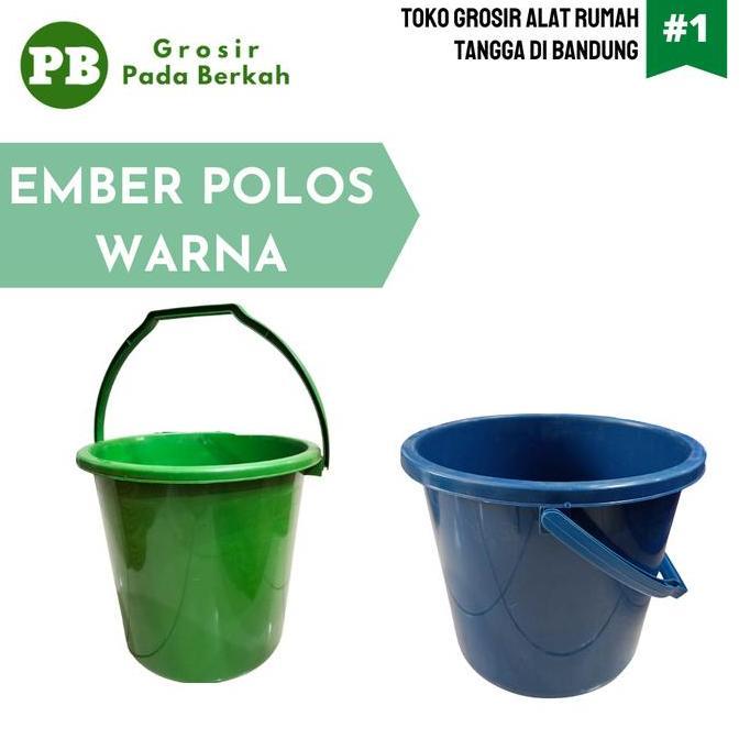 Bersihyuk- Ember Plastik 3G 4G 6G Sap Polos Warna Ember Plastik Polos Tanpa Tutup