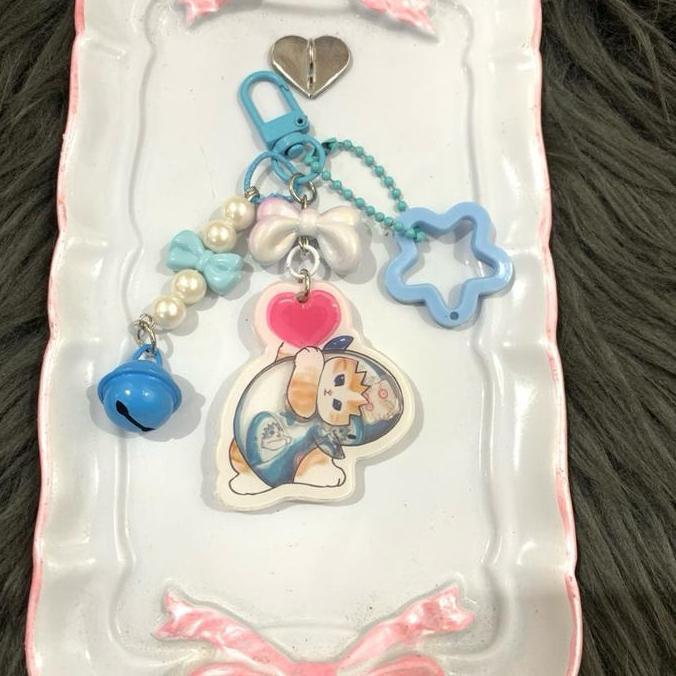 ( Kode 401-500 ) ganci akrilik serba 16k an aja gantungan kunci gantungan tas karakter lucu bagcharm